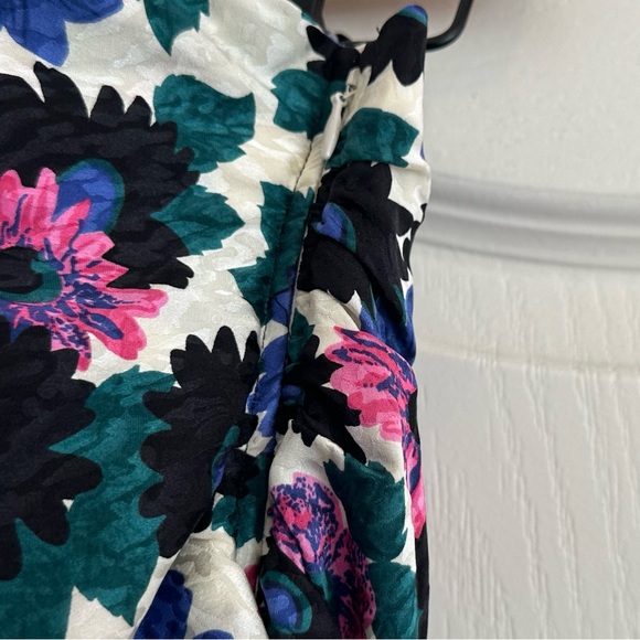 Veronica Beard Ravello Floral Jacquard Ruched Silk Mini Skirt. Size: 0 - Picture 4 of 15